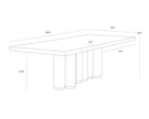Sunpan Salix Dining Table - 102