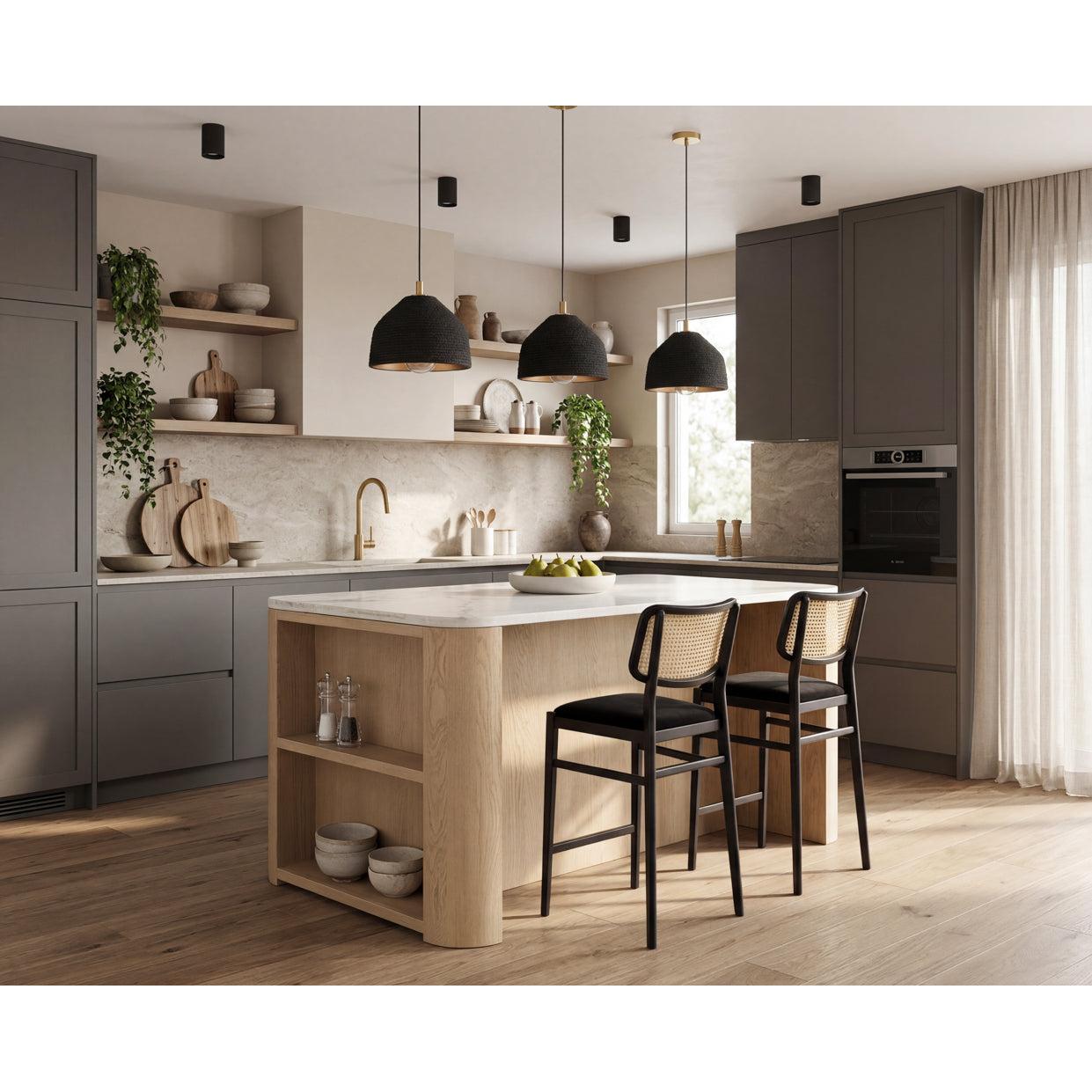 Sunpan Romilly White Marble Kitchen Island
