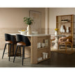 Sunpan Romilly White Marble Kitchen Island