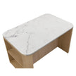 Sunpan Romilly White Marble Kitchen Island