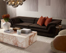 Sunpan Laros Coffee Table - Crema Breccia Marble
