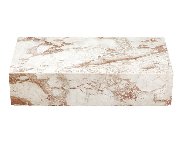 Sunpan Laros Coffee Table - Crema Breccia Marble