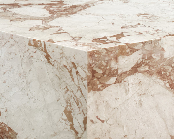 Sunpan Laros Coffee Table - Crema Breccia Marble