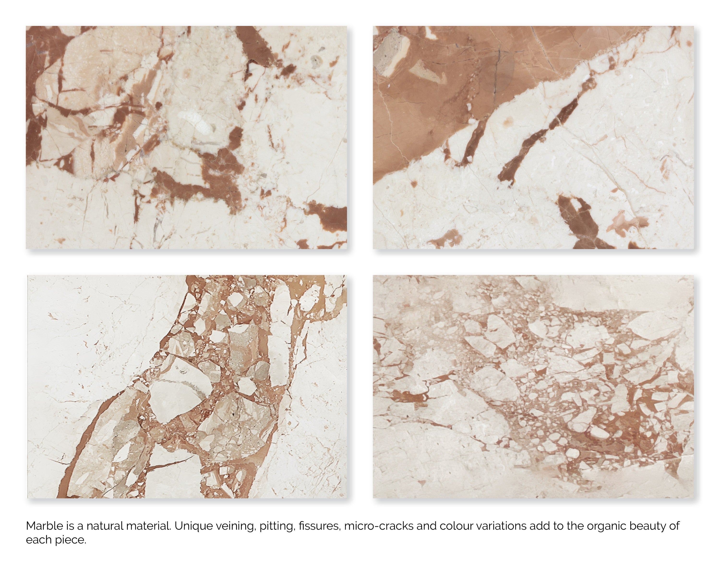 Sunpan Laros Coffee Table - Crema Breccia Marble