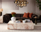 Sunpan Laros Coffee Table - Crema Breccia Marble