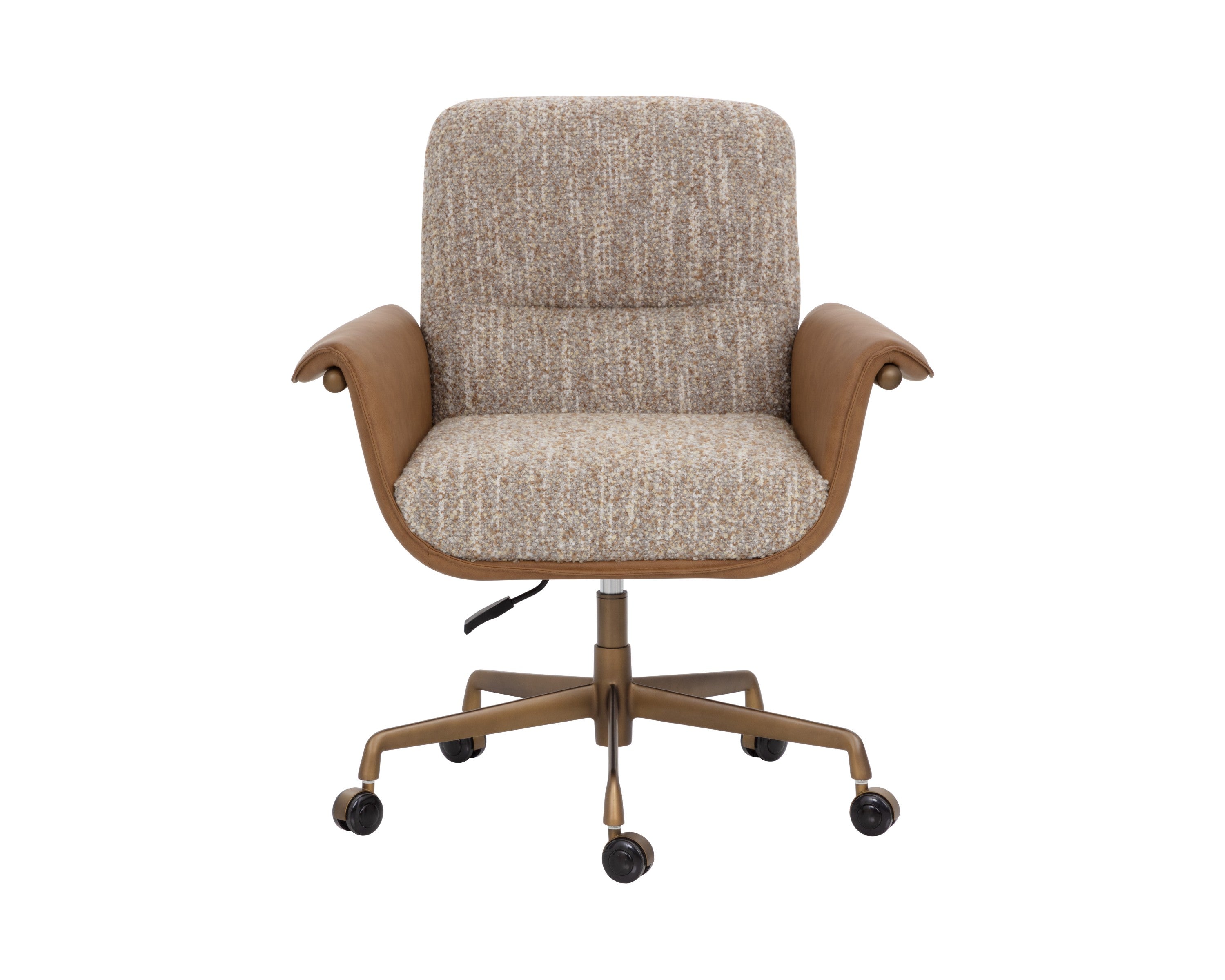 Sunpan Lomax Office Chair - Holden Dusty Greige / Milliken Cognac
