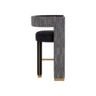 Sunpan Adamina Black Barstool