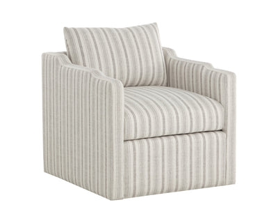Sunpan Roosevelt Swivel Lounge Chair - Gifford Script