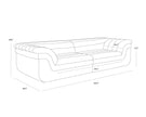 Sunpan Bello Sofa - Diamond Mink