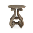 Magnussen Home Tinley Park Dove Tail Grey Round Accent End Table