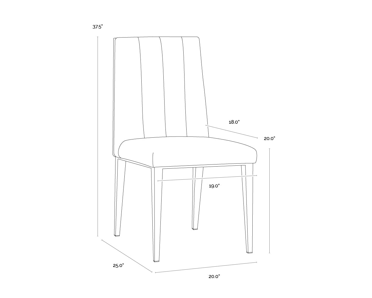 Sunpan Wilbur Dining Chair - Set of 2