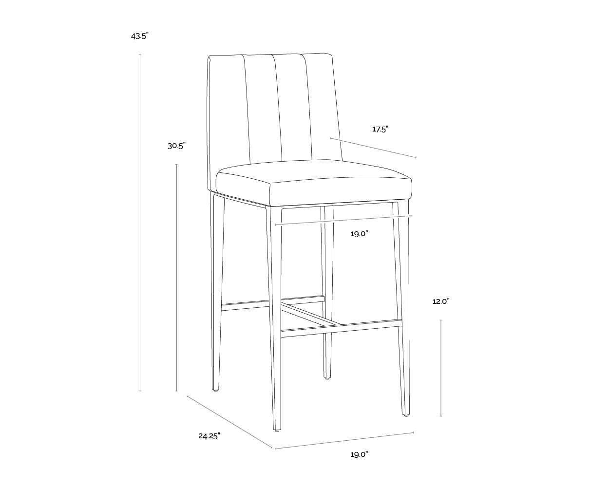 Sunpan Wilbur Barstool
