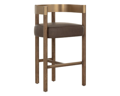 Sunpan Manolo Barstool - Eglinton Espresso