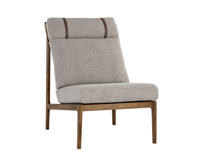 Sunpan Elanor Lounge Chair - Walnut - Copenhagen Cappuccino