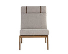Sunpan Elanor Lounge Chair - Walnut - Copenhagen Cappuccino