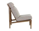 Sunpan Elanor Lounge Chair - Walnut - Copenhagen Cappuccino