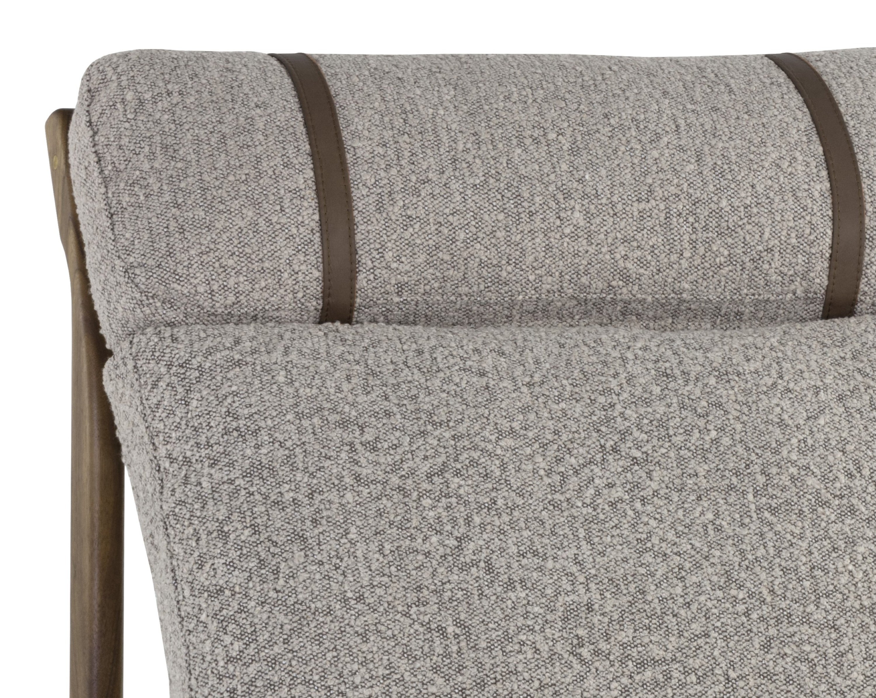Sunpan Elanor Lounge Chair - Walnut - Copenhagen Cappuccino