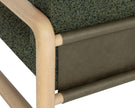 Sunpan Nubo Lounge Chair - Noah Meadow / Ludlow Dark Olive Leather