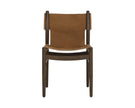 Sunpan Argus Dining Side Chair - Nubuck Caramel Leather