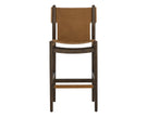 Sunpan Argus Barstool - Nubuck Caramel Leather
