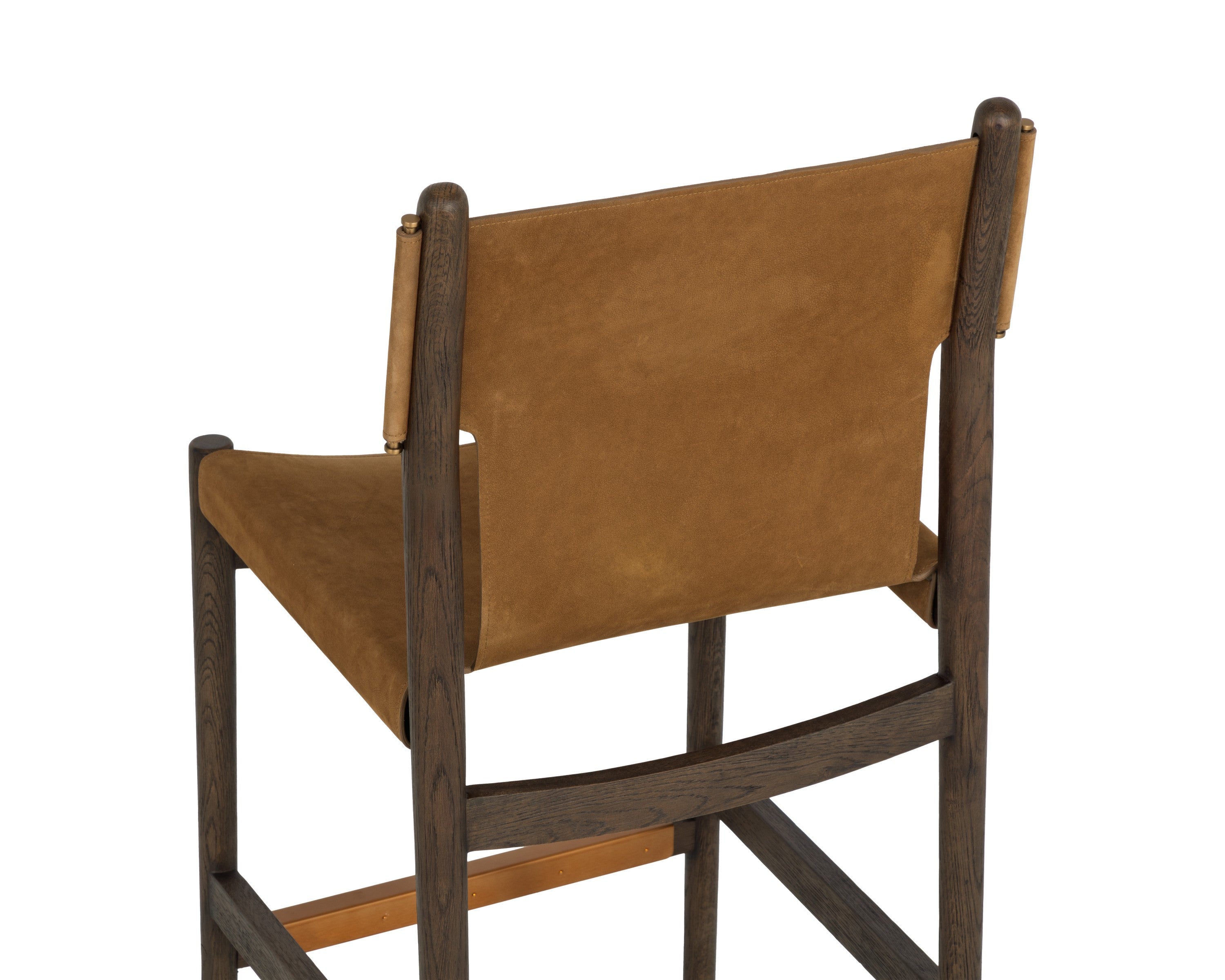 Sunpan Argus Counter Stool - Nubuck Caramel Leather
