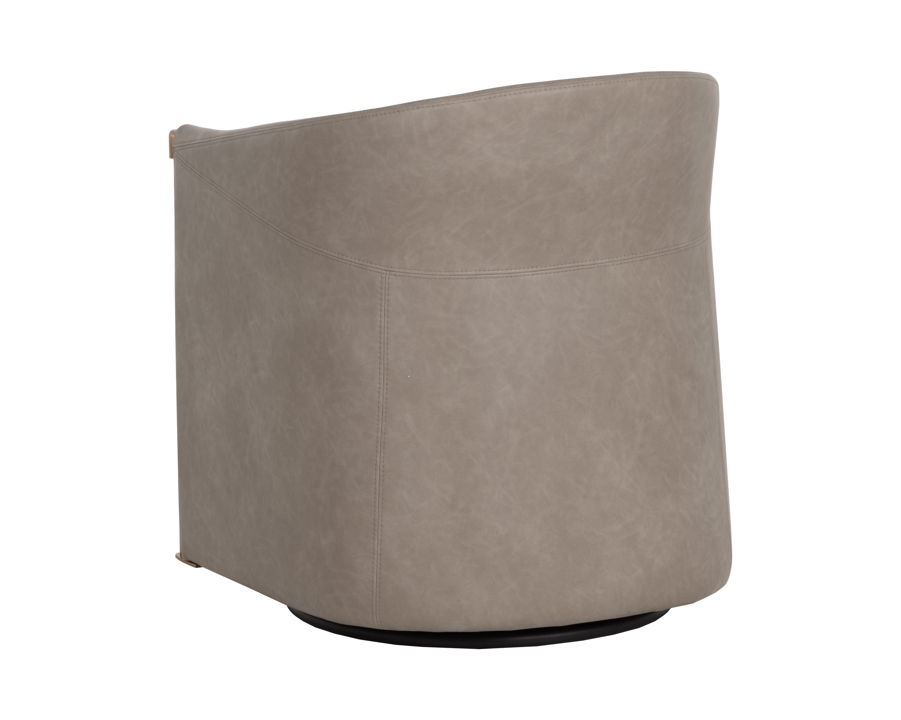 Sunpan Leontine Swivel Lounge Chair - Meg Taupe / Ivanhoe Mineral