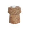 Sunpan Brie Burl Look End Table