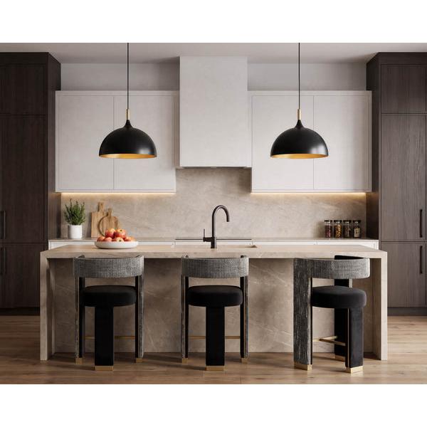 Sunpan Adamina Black Counter Stool