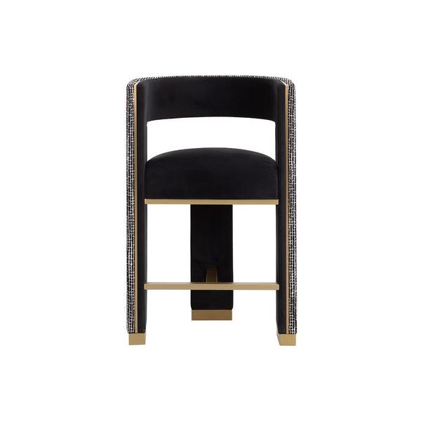 Sunpan Adamina Black Counter Stool