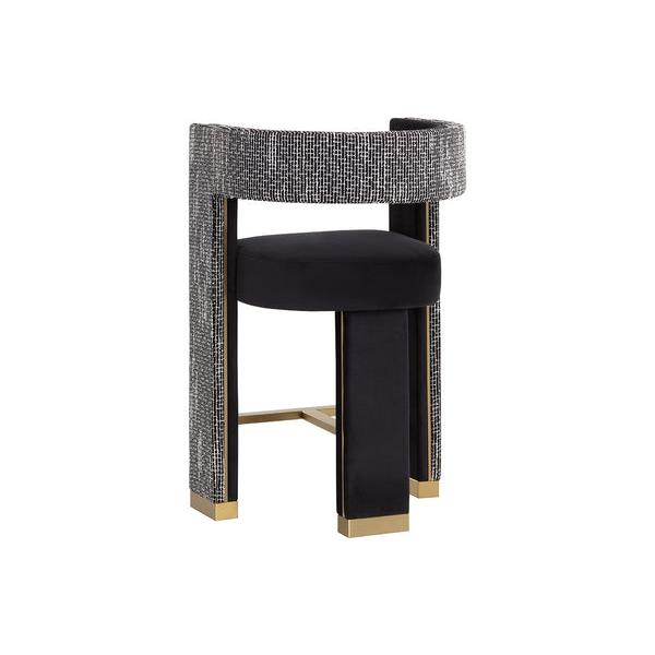 Sunpan Adamina Black Counter Stool