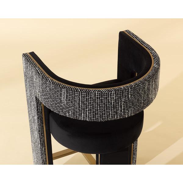 Sunpan Adamina Black Counter Stool