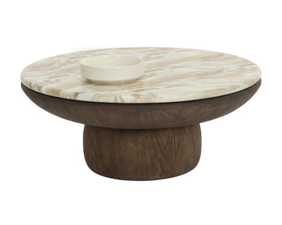 Sunpan Orula Coffee Table - Marble Look - Macchiato