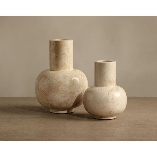 Sunpan Abundance Cream Marble Vase