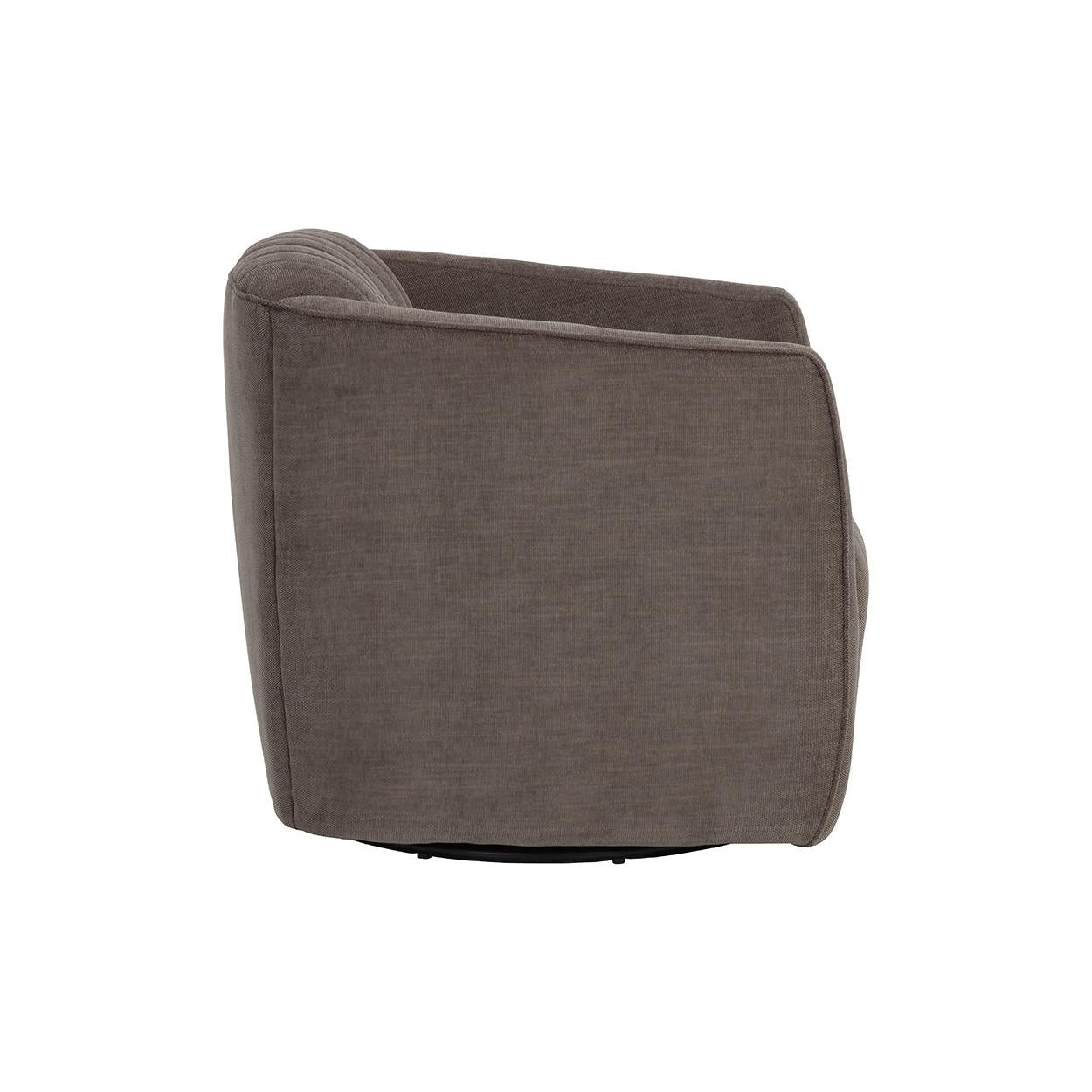 Sunpan Garrison Swivel Lounge Chair, Rika Chocolate