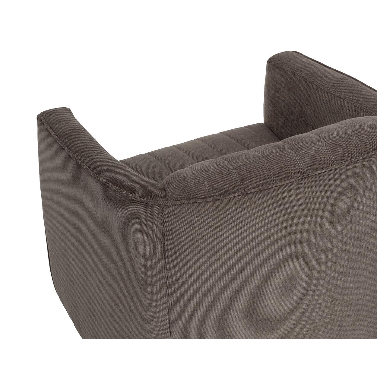 Sunpan Garrison Swivel Lounge Chair, Rika Chocolate