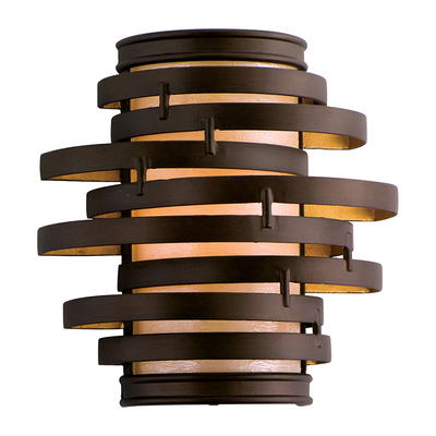 Corbett Moxy 1 Light Bronze and Gold Leaf Wall Sconce Wall Light Clearance