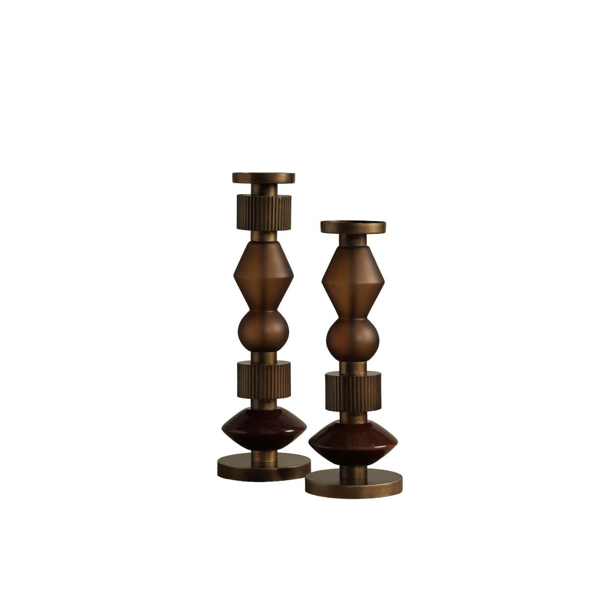 Sunpan Bauhaus Candle Holder- Set of 2