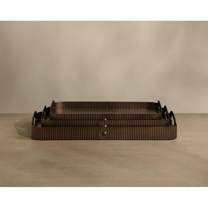 Sunpan Sumatra Tray- Set of 3
