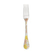 Christofle Jardin d'Eden Silver Plated Gold Accents Dinner Fork - Rose Gold And Gold Two Golds