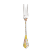 Christofle Jardin d'Eden Silver Plated Gold Accents Dinner Fork - Rose Gold And Gold Two Golds