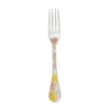 Christofle Jardin d'Eden Silver Plated Gold Accents Dinner Fork - Rose Gold And Gold Two Golds