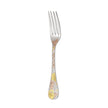 Christofle Jardin d'Eden Silver Plated Gold Accents Dinner Fork - Rose Gold And Gold Two Golds