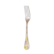 Christofle Jardin d'Eden Silver Plated Gold Accents Dinner Fork - Rose Gold And Gold Two Golds
