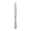 Christofle Jardin d'Eden Silver Plated Gold Accents Dinner Knife - Rose Gold And Gold Two Golds