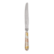 Christofle Jardin d'Eden Silver Plated Gold Accents Dinner Knife - Rose Gold And Gold Two Golds