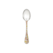Christofle Jardin d'Eden Silver Plated Gold Accents Dessert Spoon - Rose Gold And Gold Two Golds