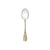 Christofle Jardin d'Eden Silver Plated Gold Accents Dessert Spoon - Rose Gold And Gold Two Golds