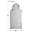 Uttermost Hovan Frameless Arched Mirror