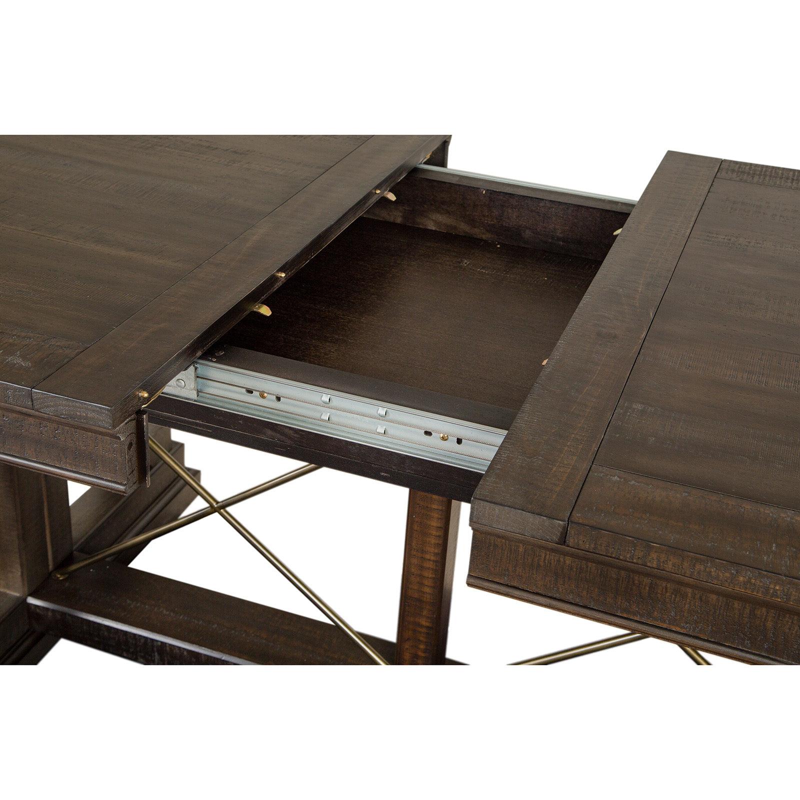 Magnussen Home Westley Falls Graphite Extendable Trestle Dining Table