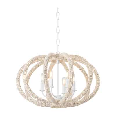 Hudson Valley Lighting Lewiston 3 Light 24.5 inch White Plaster Chandelier Ceiling Light